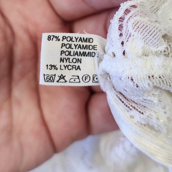 Calida Switzerland Sheer Unlined Floral Lace Bralette XS - Picture 7 of 8